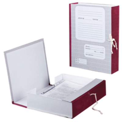 Короба и архивные системы картонные 