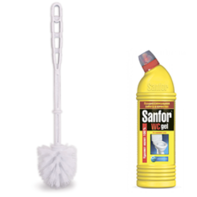 Инвентарь для чистки туалета 